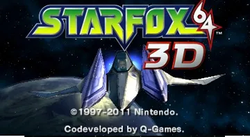 StarFox 64 3D (Cn) screen shot title